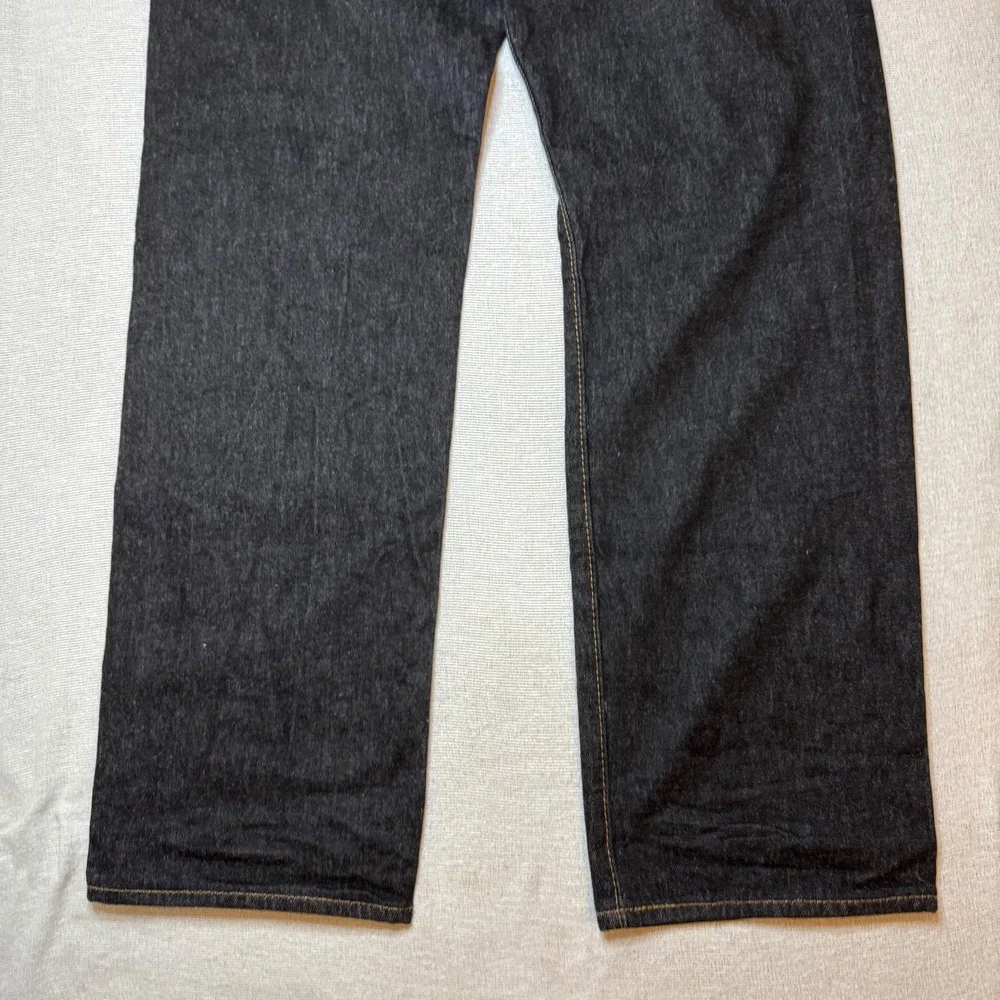 Levi's 501 Jeans Mens 34x34 Dark Indigo Blue Original Fit Button Fly Denim